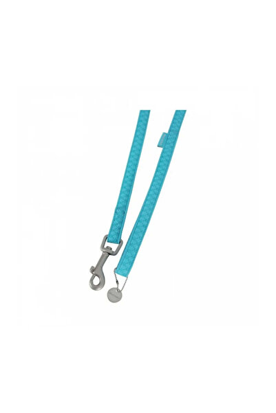 Zolux Waxed Leather Dog Leash - 1.2 m - 20 mm - Turquoise