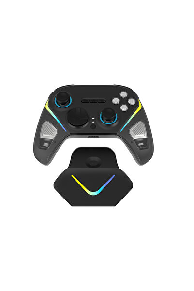 Claw's Tactical Combat 2.4 Ghz/BT Çift Kablosuz Mod - RGB Şarj Standı - 18 Tu...