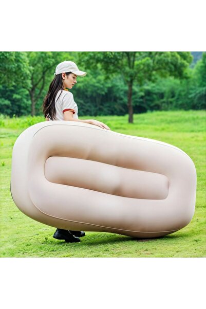 Green Lion Inflatable Air Mattress Sofa - Beige