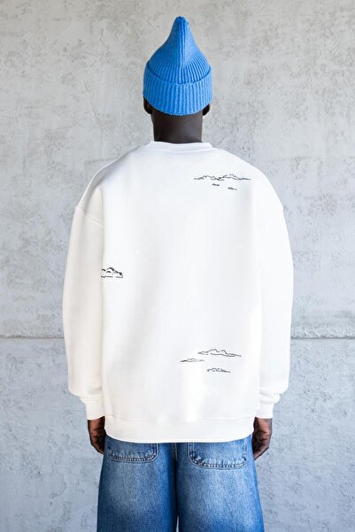 Machinist Kite Embroidered Sweat Ecru