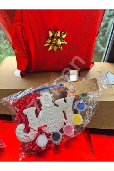 7nisan J O Y model Yılbaşı Tema Taş Boyama Seti- KUTULU - HEDİYE PAKETLİ