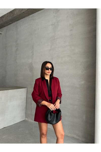 MODA Leopard Lined Blazer Jacket