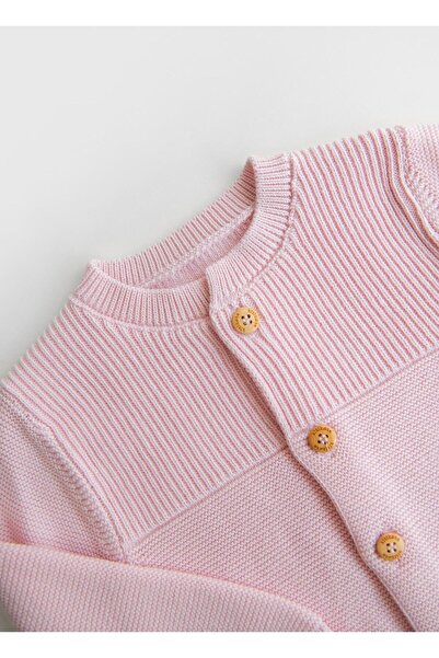 kitikate Organic Rosy Knitwear Cardigan Pink
