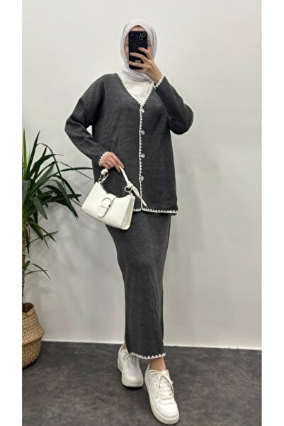 My City 40902- Stylish Comfortable Soft Textured Knit Skirt Sweater Women's Set