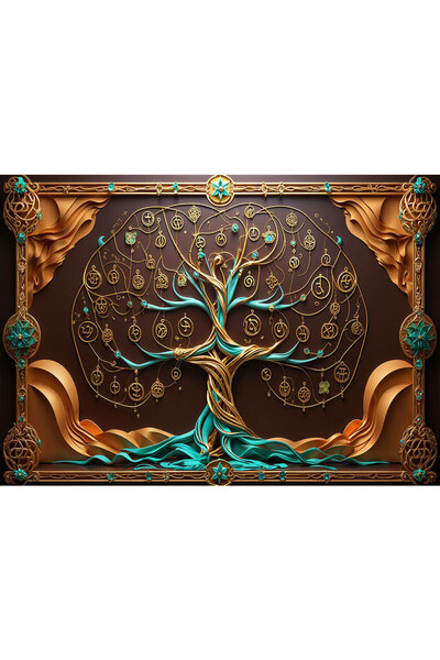 VIODESIGN Fototapet 3D, autoadeziv, Copacul , multicolor,80x120 cm 3D214