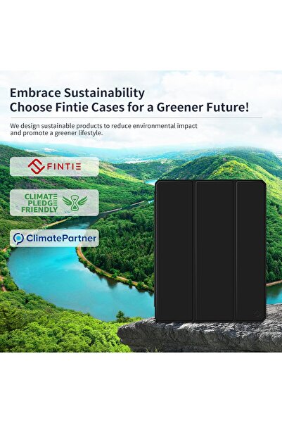 OSIRION Hybrid Slim Case for iPad Pro 13-inch (M5/M4), Built-in Pencil Holder - Black