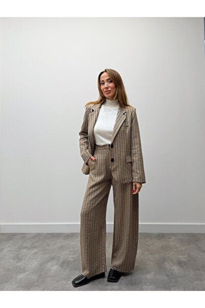 Maldia Shop Women's Retro Pocket Checkered Pants