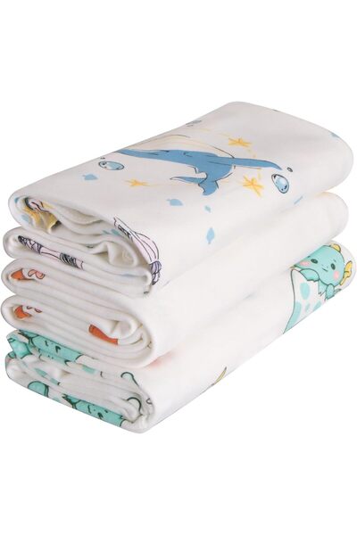 Homarket 3-piece Unisex Newborn Swaddle Blankets, 33×33 in, Ultra-Soft