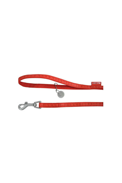Zolux Waxed Leather Dog Leash - 1.2 m - 20 mm - Red