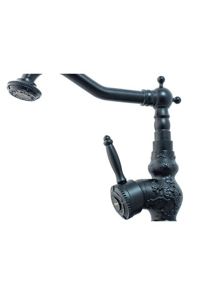 Trendy's TRENDY'S washbasin mixer, medium height, with embroidery