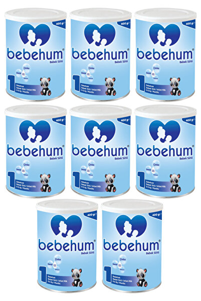 bebehum 1 Numara Teneke Bebek Sütü 0-6 Ay 400 gr x 8 Adet