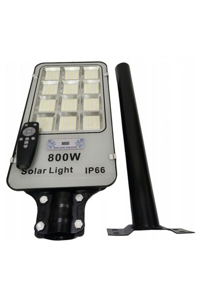 UNİBOX Solar street lamp, power 800W, with remote control, light and motion sensor, IP66