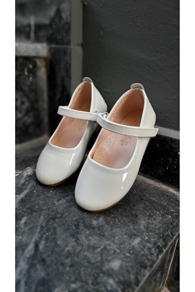 Turkuaz Kız çocuk beyaz babet, bebek babet