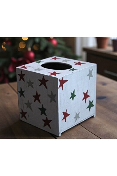 Decoratiuni Vintage Casa Retro Cutie pentru servetele, pictata manual, 13 cm*...