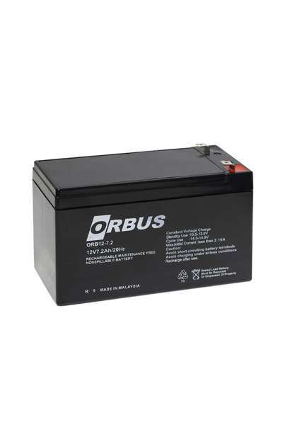 ORBUS 12V 7.2AH KURU TİP AKÜ Uyumlu