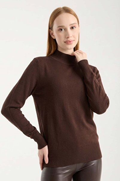 Denivy Soft Half Fisherman Sweater