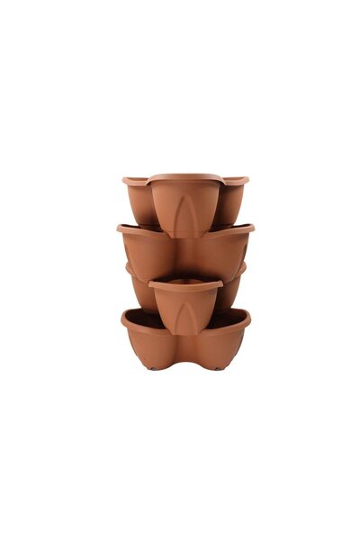 Sedef Pamukkale Saksı No:3 4'lü Bahçe Kulesi 12.5 lt