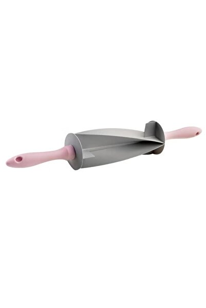 Generic Rotating croissant cutter, gray/pink