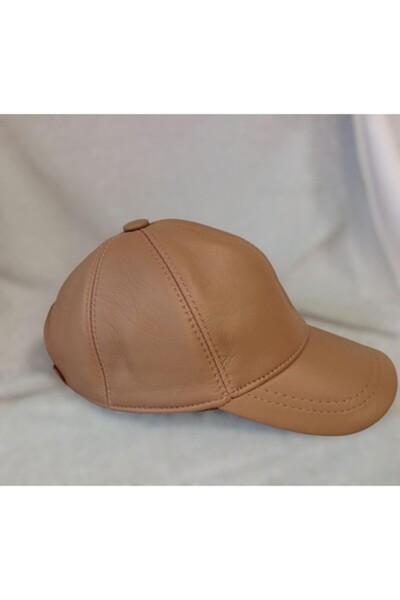 OEM Șapcă unisex din piele, bej, mărime universală