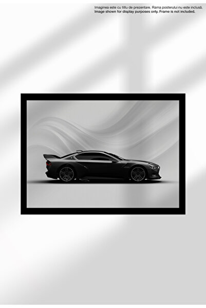 21mxm Sports Car Canvas Poster - Unframed Digital Print on Matte Canvas - 1495 2015 BMW 30 CSL - Black