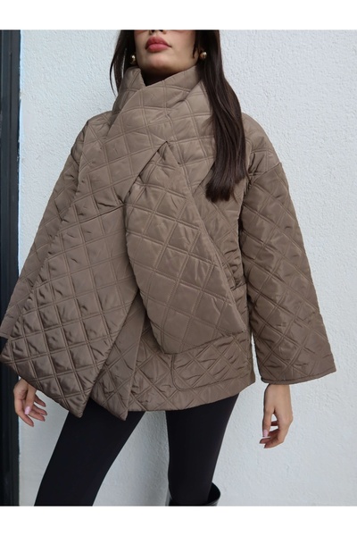 ESRAHELVACI Quilted Shawl Detailed Coat