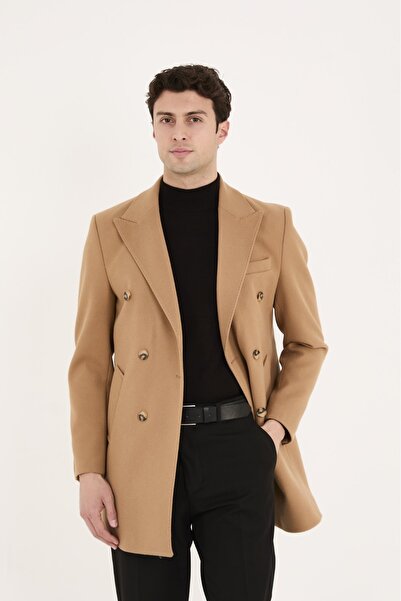 ABOUT US Men's Modern Fit K Double-Breasted Coat # K4056