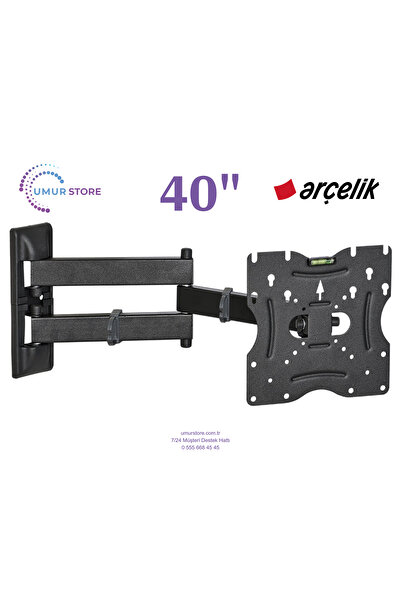 Arçelik 6 Serisi A40 D 695 B 40 inç / 22”- 49” Lcd Led Televizyon Hareketli D...