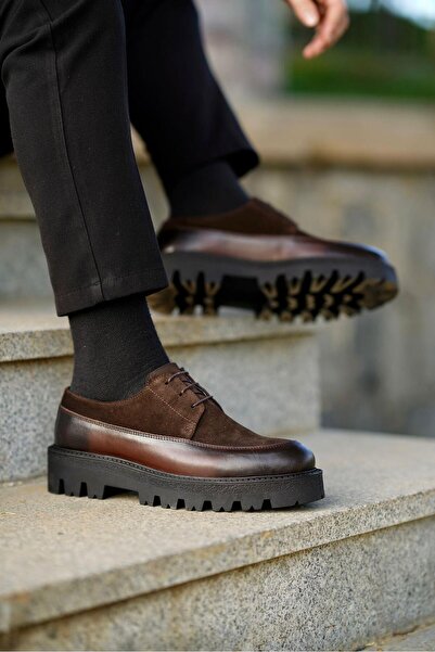 Ahmed Hamdi Bey Anton Brown Men's Leather Shoes