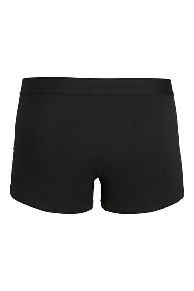 Jack & Jones Plus Men's Black Jactone in Tone Trunks 5 Pack Noos Pls Plus Size Boxer 12273987-Black