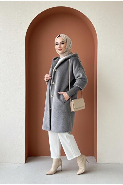 MODARTE Kısa Kapşonlu Kaban