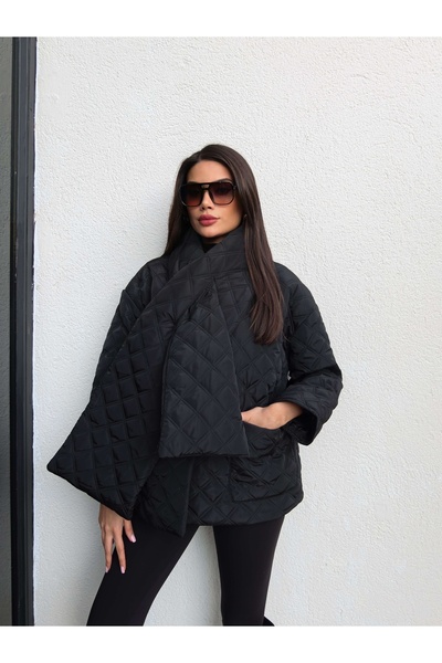 ESRAHELVACI Quilted Shawl Detailed Coat