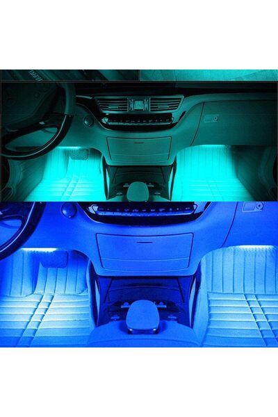 Generic Car Interior LED Light Strip Kit with Remote, RGB Music Sync, 12V