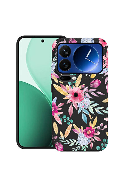 bestcase Carcasă ultra subțire TPU pentru Xiaomi 17 Pro, cu design Happy Flowers, 2100006 B 69