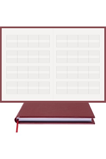 BİDEFTER Piano Note Notebook (Keyless K-Ç) 100% Handmade, Hand Stitched, 2026 Collection – Thermo Leather – A/5