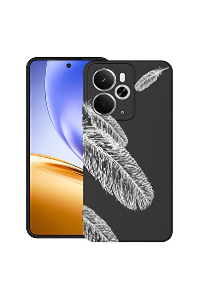 bestcase Carcasă ultra subțire TPU pentru Realme 14 5G, cu design Feathers Mi...