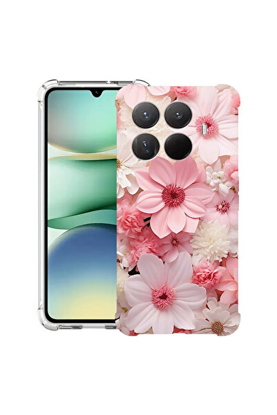 bestcase Carcasă antișoc pentru Xiaomi 15T Pro, cu design roz și alb margarete, 2100001 AS 1145
