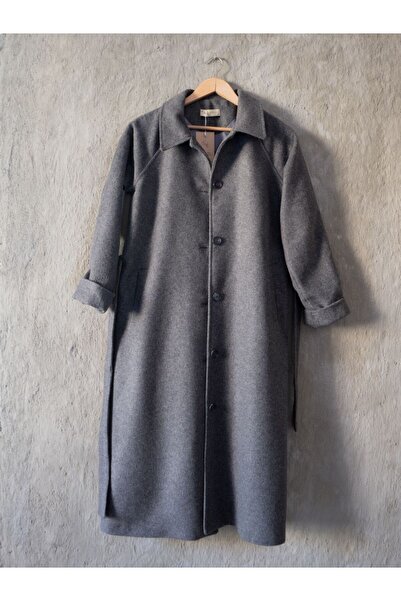 hrmonny Retro Cashmere Coat Length 120 cm Trench Coat