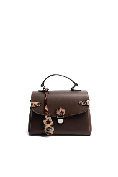 Silver Polo Silver & Polo Leopard Brown Sp1159 Women's Handbag