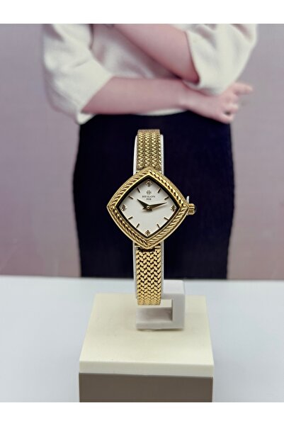 Hislon Gold Straw Women's Wristwatch 3 Atm Waterproof