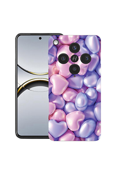 bestcase Husă premium din silicon pentru OPPO Find X8, cu design inimioare co...