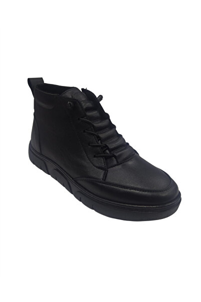 Ay Ayakkabım Akm-036 Women's Black (36-40) Leather Boots
