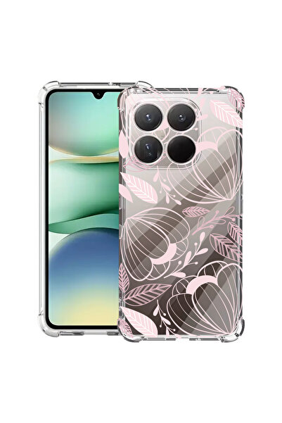 bestcase Husa antișoc pentru Motorola Edge 70, flori roz tropicale, 3119590 A...