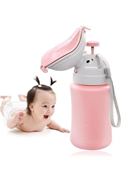 ELECDON وعاء/مبولة سفر محمول للأطفال - ٥٠٠ مل، مانع للتسرب، وردي (ELECDON)