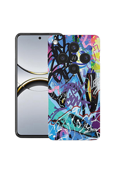 bestcase Husă premium din silicon pentru OPPO Find X8, cu design Graffiti, 20...