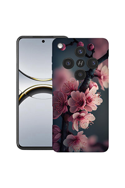 bestcase Husă premium din silicon pentru OPPO Find X8, cu design Cherry Bloss...