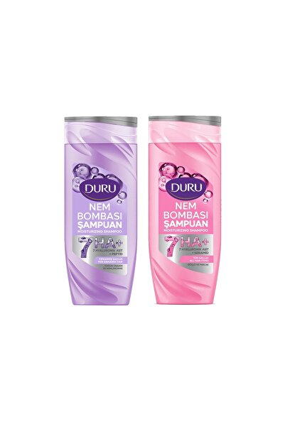 Duru Moisture Bomb Shampoo for Damaged Hair and All Hair Types 400 ml Set of 2