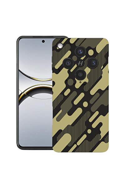 bestcase Husă premium din silicon pentru OPPO Find X8, cu design camuflaj ver...