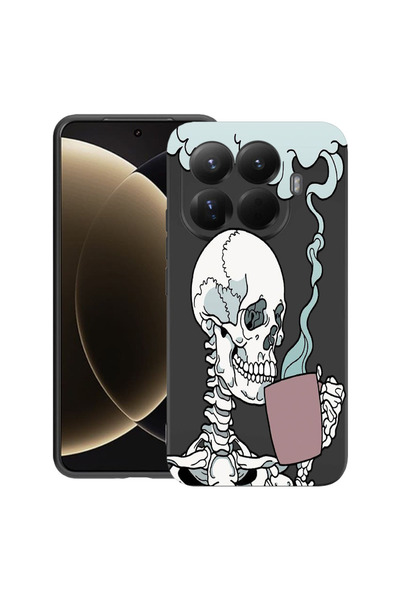 bestcase Husă premium din silicon pentru Xiaomi 15T Pro, cu design craniu, 3100018 PB 252