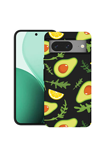 bestcase Carcasă ultrasubțire TPU pentru Google Pixel 8, cu design Avocado, 2...