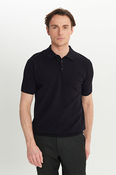 ALTINYILDIZ CLASSICS Ανδρικό μπλουζάκι από 100% βαμβάκι, κανονική εφαρμογή, κανονική εφαρμογή, πλεκτό μπλουζάκι με λαιμόκοψη πόλο